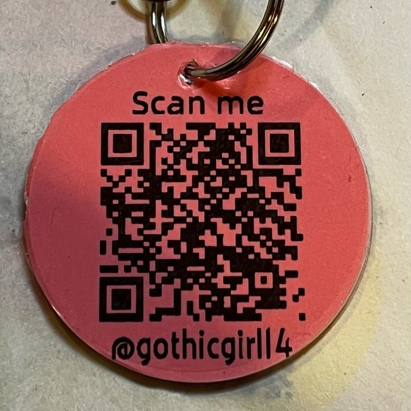 Hand Crafted Other - QR Code Keychain with Tassel Pick Your Color
